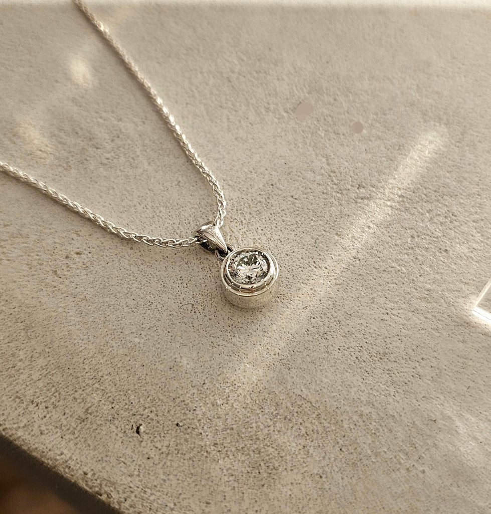 Ashes Pendant - The Diamond Solitaire